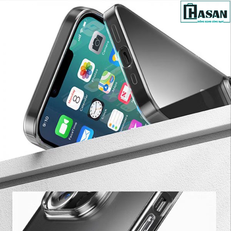 Ốp iphone 14 Promax Mipow Tempered Glass Transparent nguyên liệu Đức (Droptest 1.8M, BH ố vàng 3 tháng) PS37
