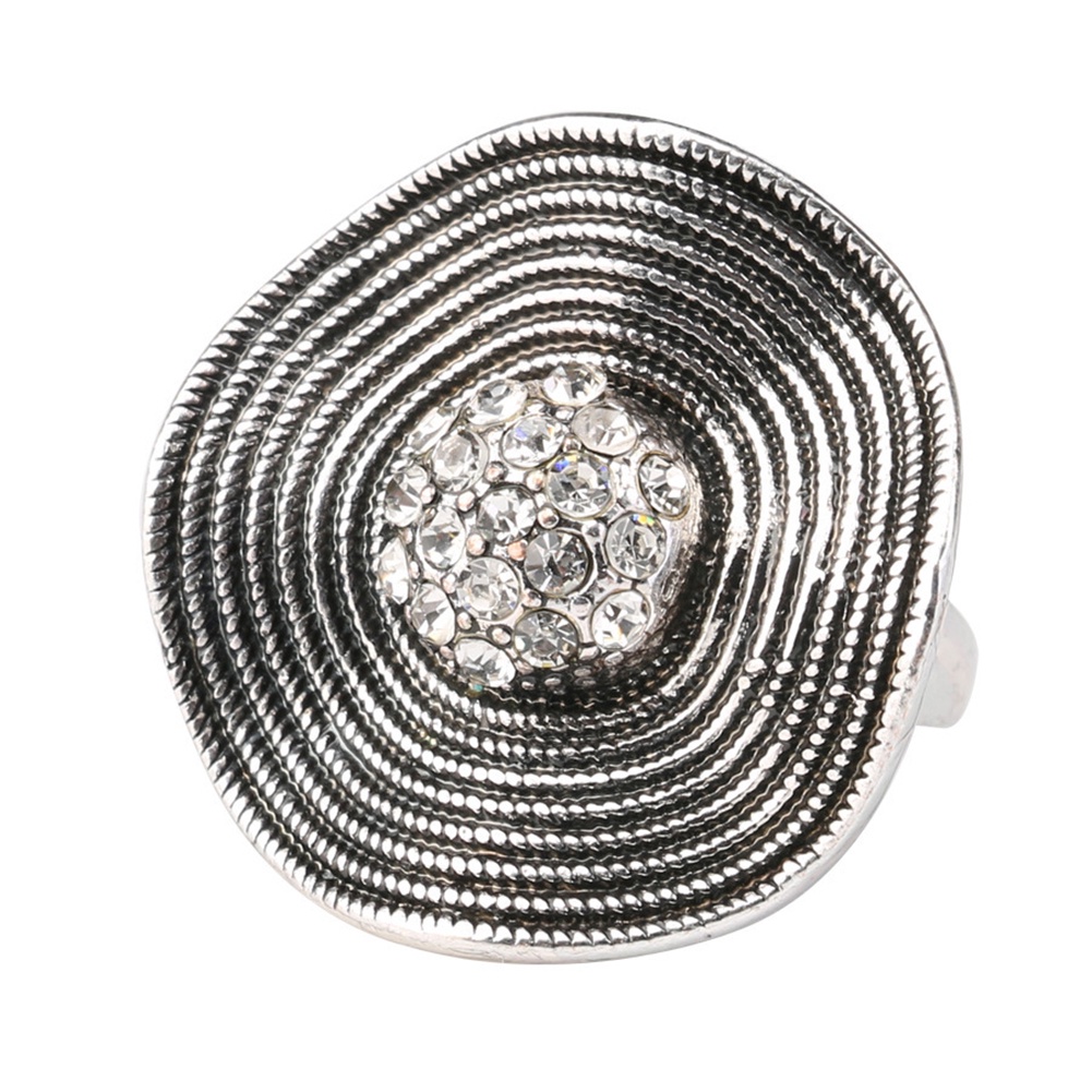 Nhẫn Đeo Tay Kim Loại Đính Đá Phong Cách Vintage Cho Nữ