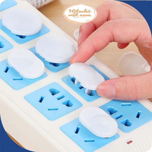 Bịt ổ điện cao cấp giữ an toàn cho bé, Nút Bịt Ổ Điện Chống Giật An Toàn Cho Gia Đình