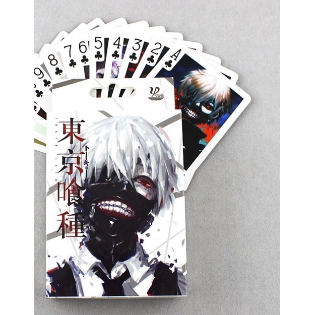 bài tú lơ khơ (bài tây) Tokyo Ghoul 54 lá bài khác nhau