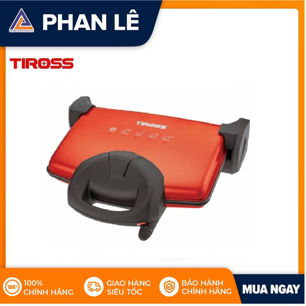 [Mã ELHADEV giảm 4% đơn 300K] Máy nướng kẹp đa năng Tiross TS9653 (Đỏ)