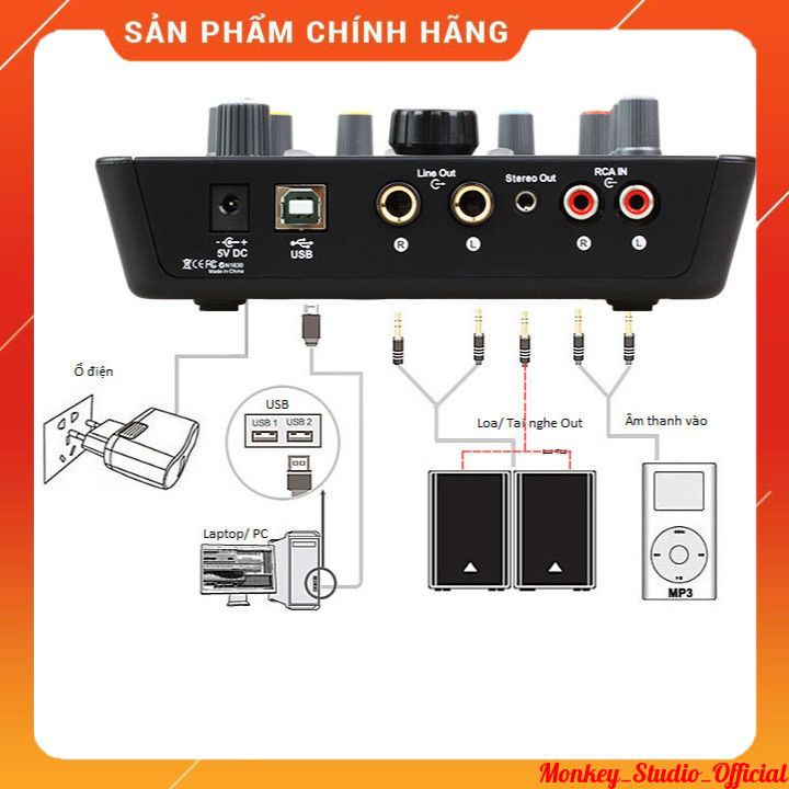 Soundcard ICON UPOD PRO ️⚡BH 1 NĂM⚡ Dùng Thu Âm Hát Livestream Âm Thanh Stereo 2 Kênh Sống Động Cực Hay