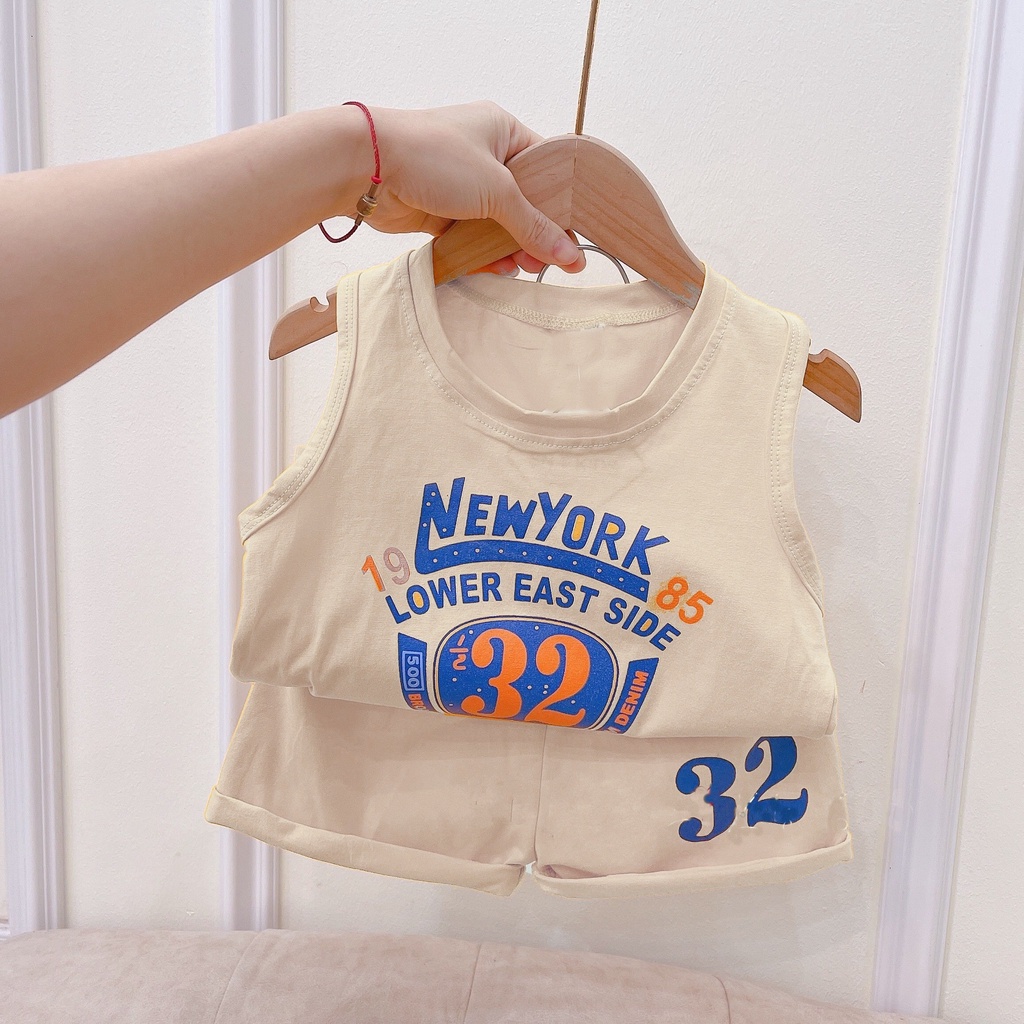 (6-16kg) Đồ bộ bé trai AM888 - Bộ quần áo ba lỗ cho bé TTR226