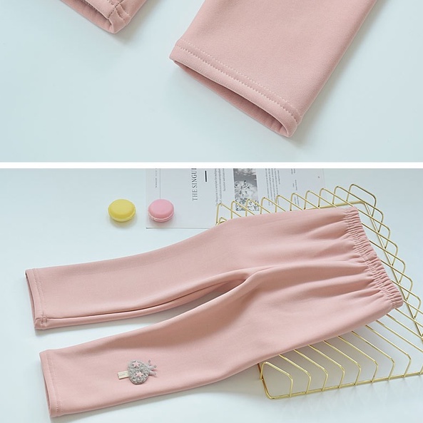 Quần legging lót lông nhung Quảng châu siêu ấm cho bé gái 9-28kg