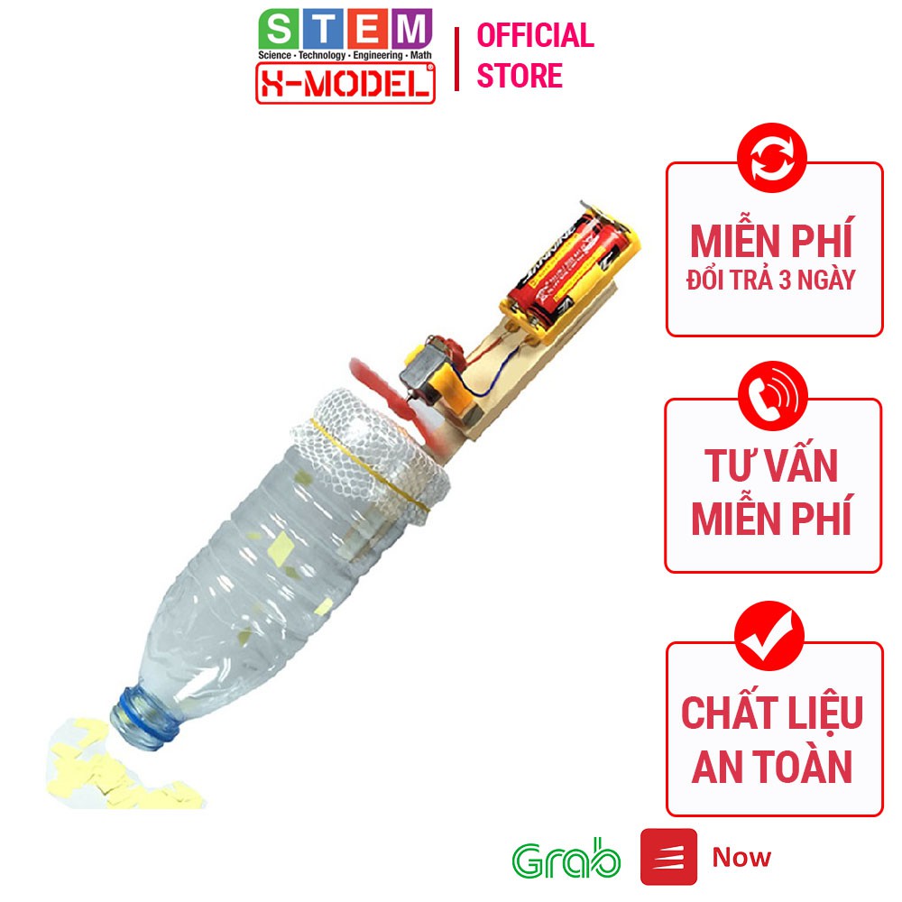 Đồ chơi trí tuệ lắp ráp sáng tạo STEM Máy hút bụi mini cầm tay ST59 X- MODEL cho bé, Đồ chơi tự làm DIY|STEAM