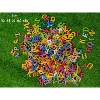 5 BỘ 26 CHỮ CÁI XỐP 3LI ( 5 màu )