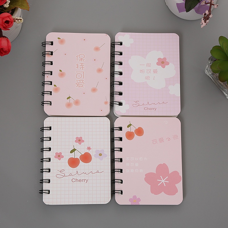 Sổ gáy lò xo dễ thương nguồn hàng buôn sỉ giá siêu rẻ ROSE196 (B07)