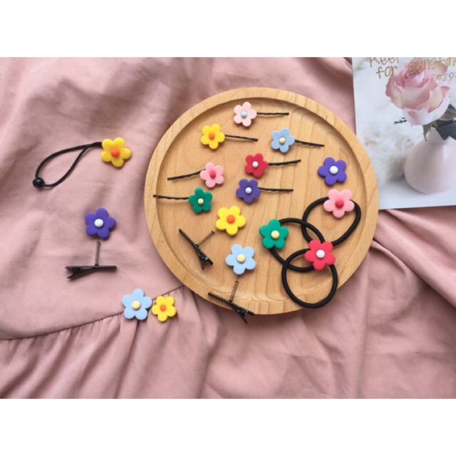 Kẹp/buộc tóc hoa 5 cánh
