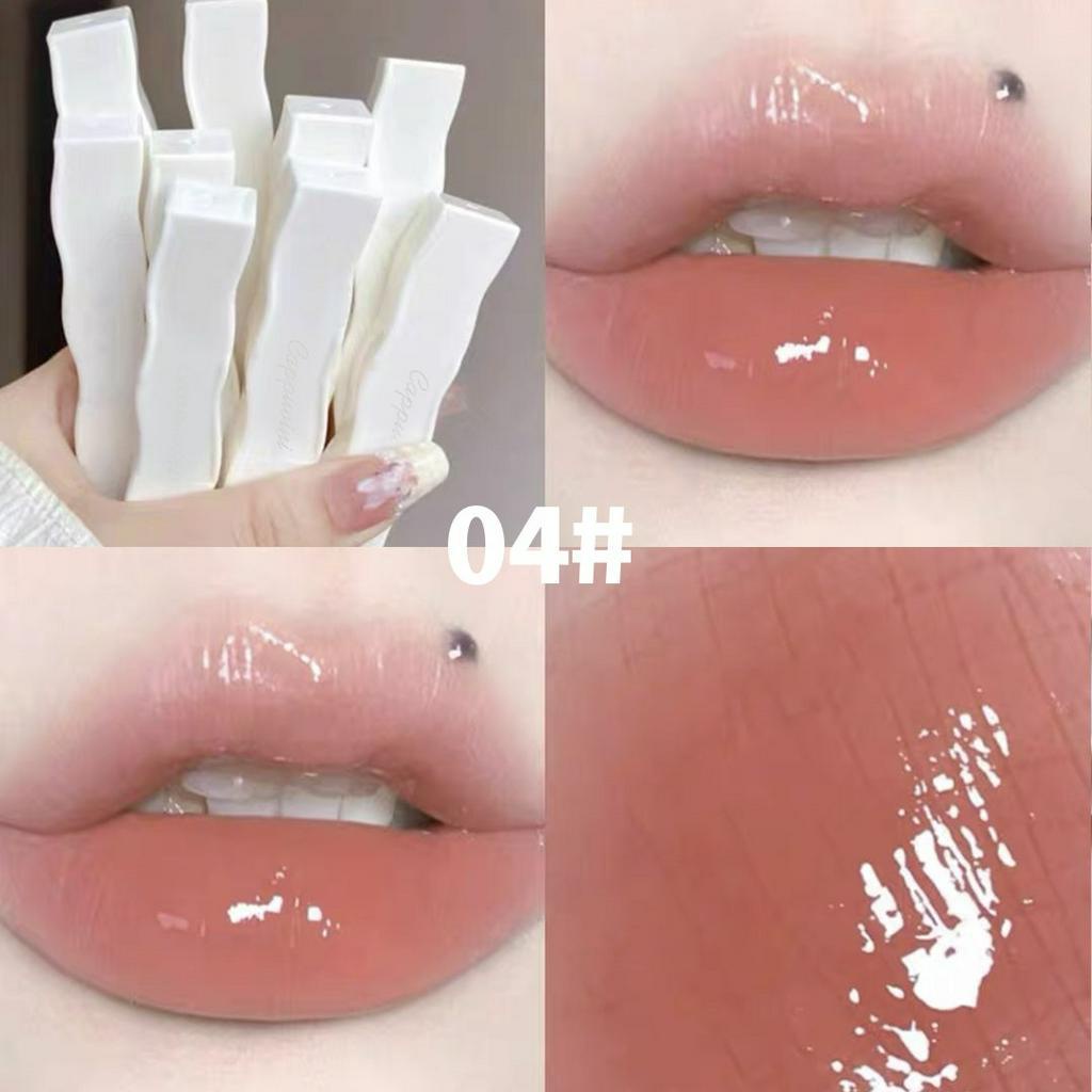 [Hàng mới về]Son Môi mirror nude CAPPUVINI Chống Thấm Nước Và Chống Dính Cao Cấp