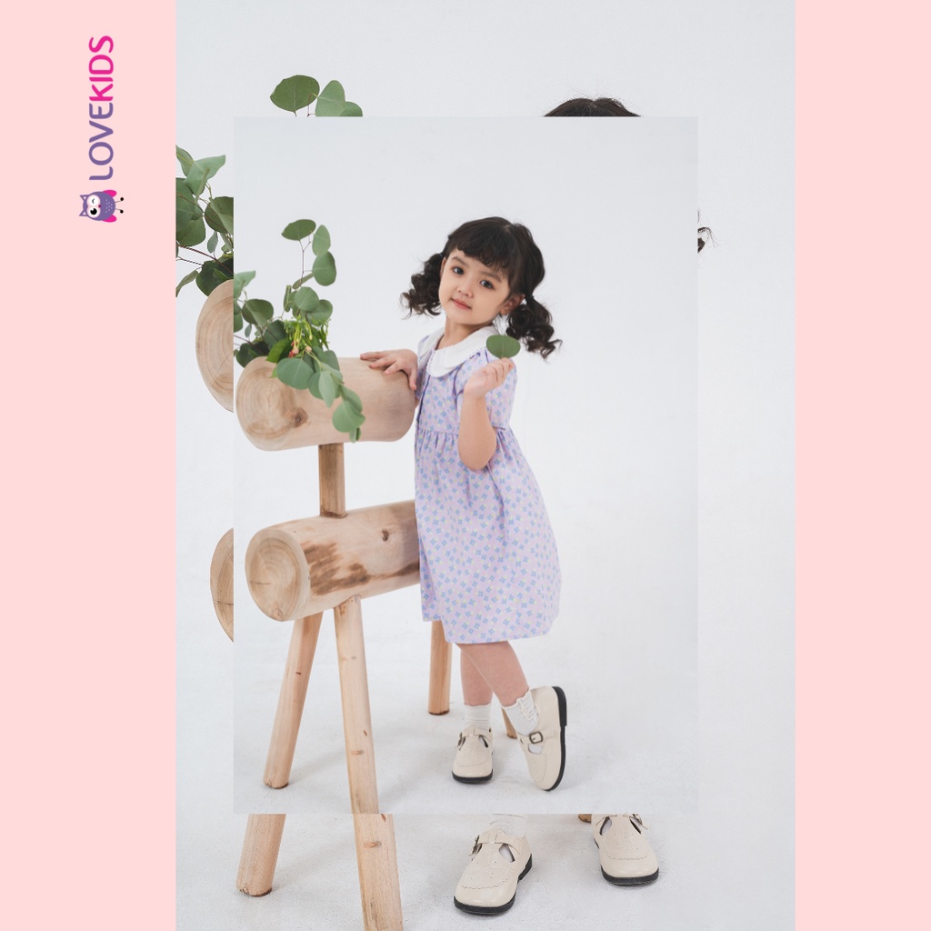 Váy liền BG chất liệu cotton cao cấp họa tiết Spring Flower - Lovekids