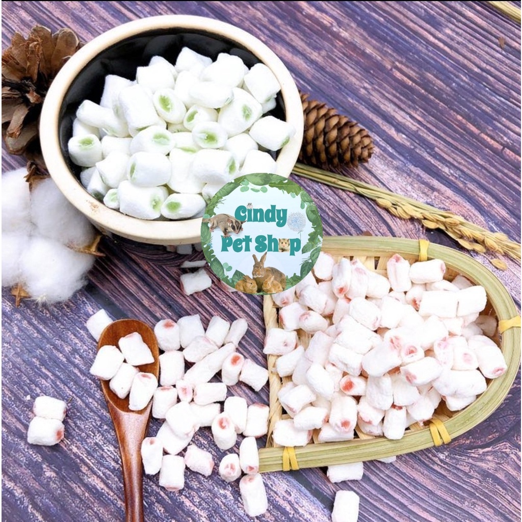 Marshmallow kẹo bông gòn nhân trái cây cho Sóc Bay, Hamster, Sóc Bông, Sóc Đất...