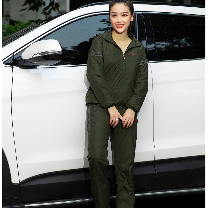 Bộ Quần Áo Gió Nu 𝐂𝐀𝐑𝐃𝐈𝐍𝐀 2 Lớp Lót Lưới Dáng Thể Thao