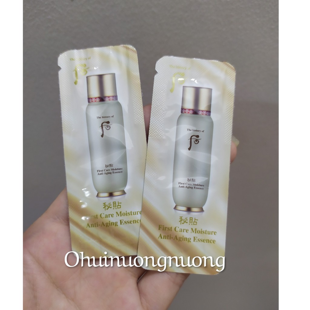 1 Gói tinh chất dưỡng da Whoo First Care Moisture Anti-Aging Essence.