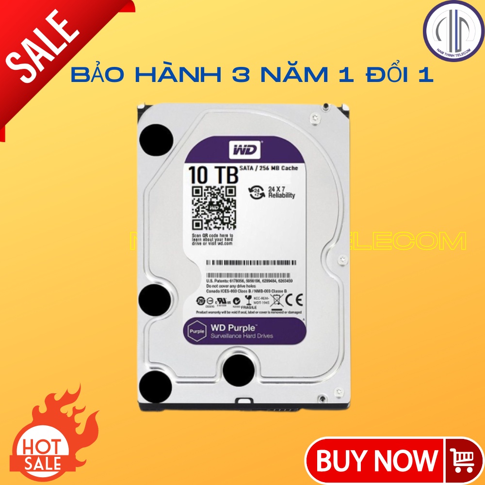 Ổ cứng HDD Western Seagate 500GB 1TB 2TB 3TB 4TB 6TB 8TB 10TB chuyên dùng cho camera chính hãng