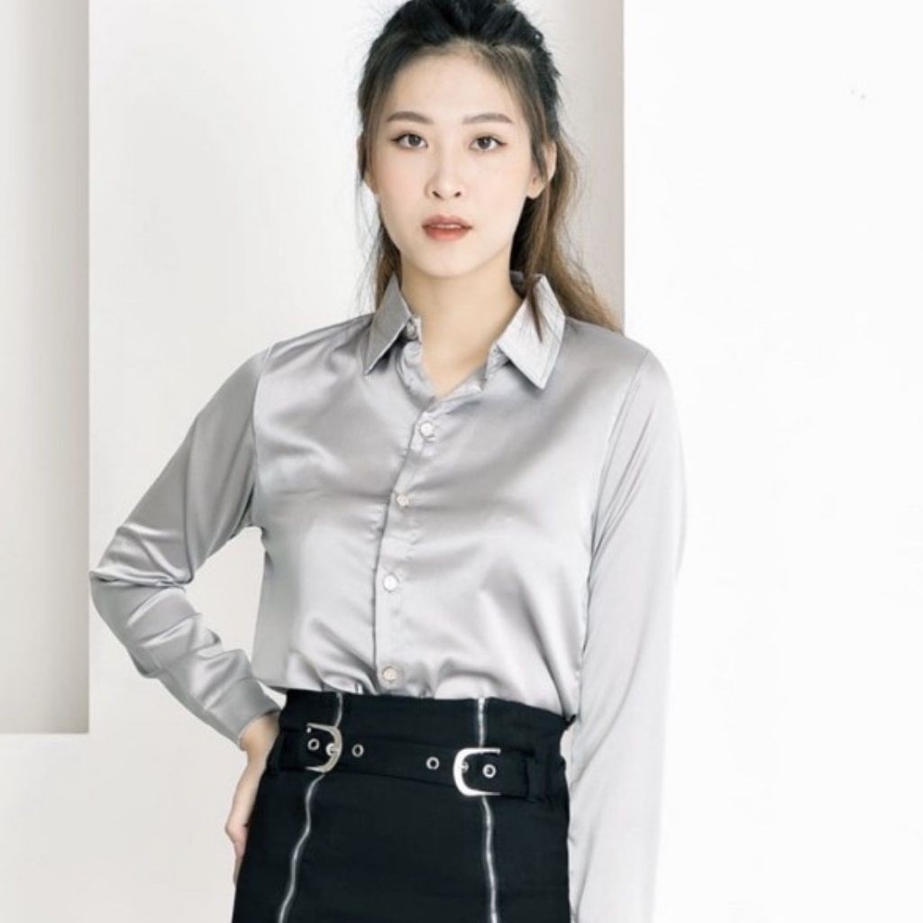 [Mã FAMAYWA giảm 10K đơn 50K] Áo sơ mi nữ, sơ mi nữ lụa tay dài trong bộ sưu tập áo công sở 2021 | BigBuy360 - bigbuy360.vn