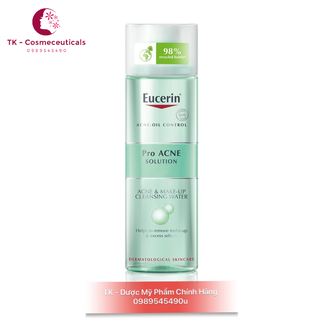 Nước Tẩy Trang Eucerin Acne Oil Control Dưỡng Trắng Dành Cho Da Mụn - Bot 200ml