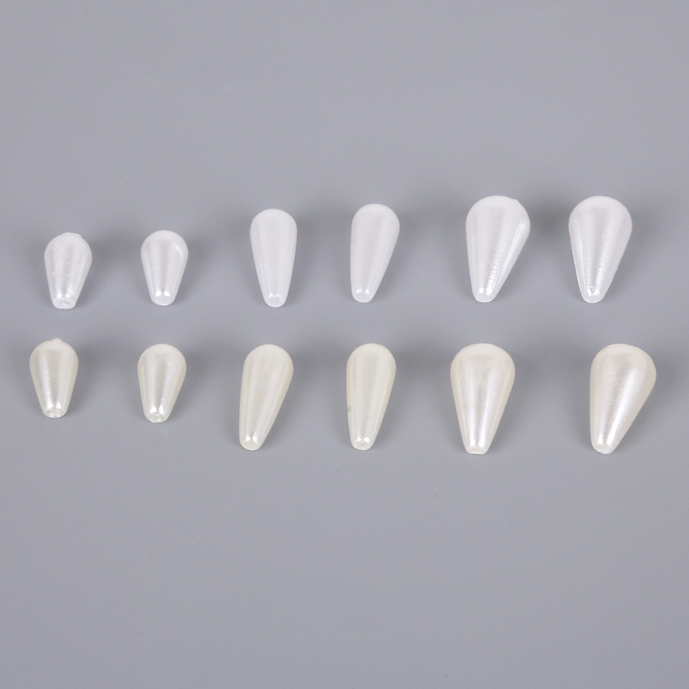 Hạt xỏ hai lỗ bằng acrylic giả ngọc trai dùng làm trang sức thời trang diy