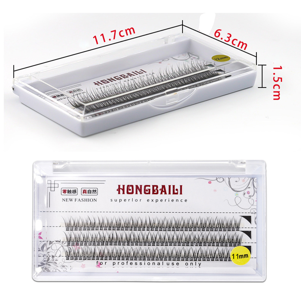 (Hàng Mới Về) Lông Mi Giả Mềm Mại Dày 0.07 8-14mm Kiểu Đuôi Cá Tự Nhiên