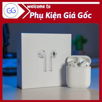 Tai nghe bluetooth airpod 2- Tự động kết nối- Cảm biến dừng nhạc- Định vị- Đổi tên [ Bảo hành 6 tháng ] | BigBuy360 - bigbuy360.vn