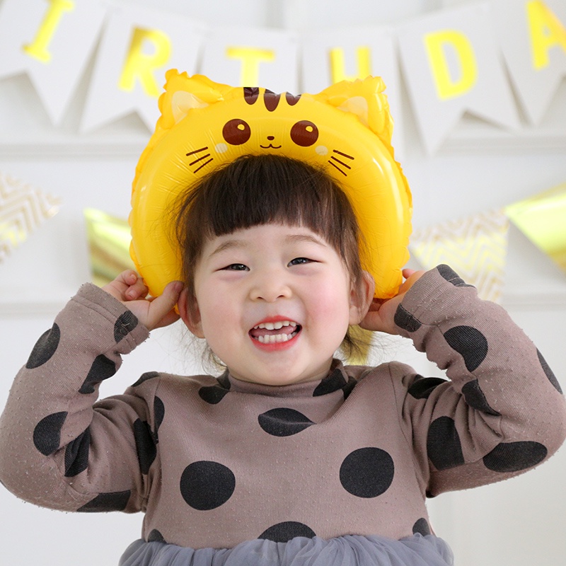 Băng Đô Cài Tóc Bằng Màng Nhôm Họa Tiết Hoạt Hình Trang Trí Tiệc