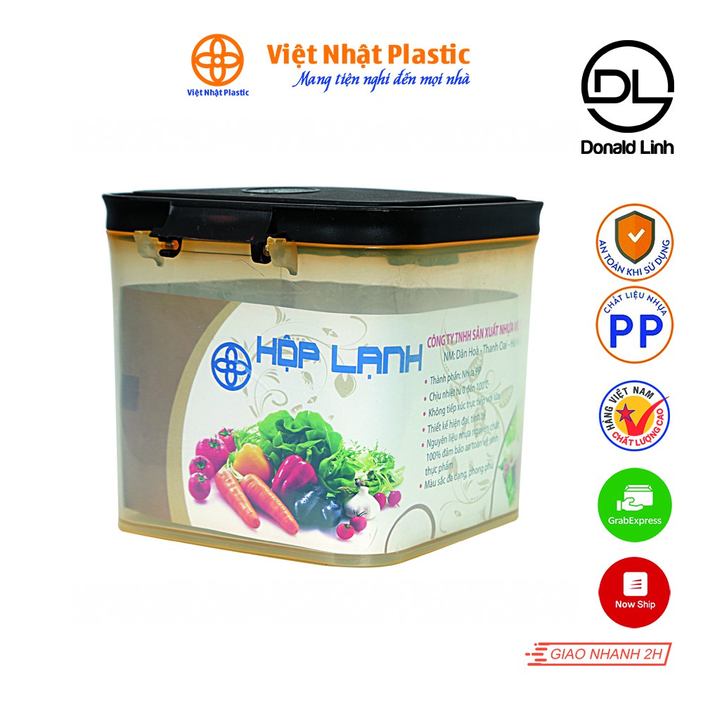 Hộp lạnh vuông Việt Nhật Plastic 6539-2