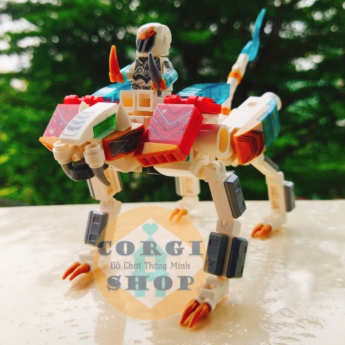 Lego Robot Thần Thú Metal Mech Từ 4 Thần Thú, Chất Liệu Nhựa ABS, Kích Thước 24x19x19cm