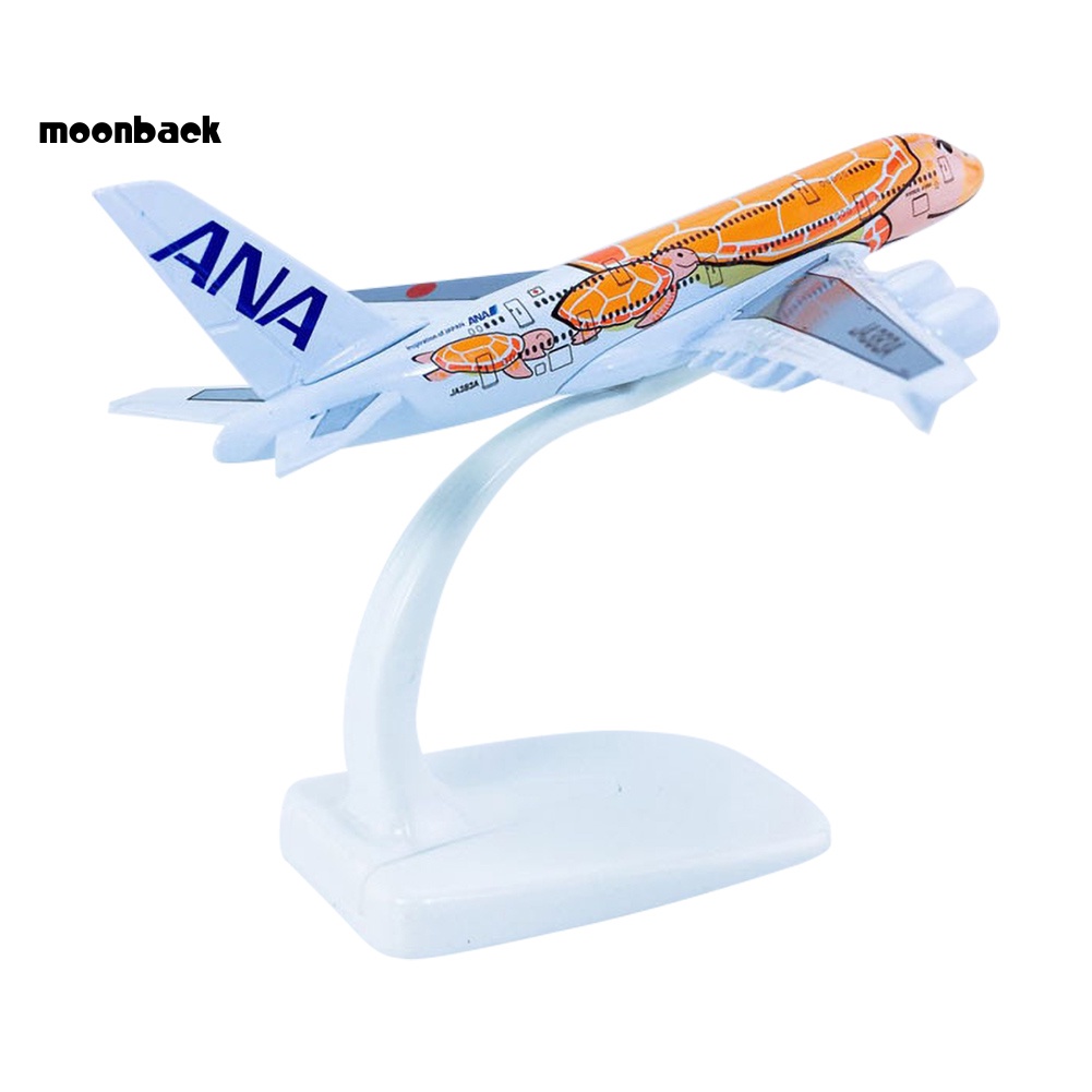 Đồ trang trí Máy Bay Mini ANA A380 KaLa Bằng Hợp Kim Tỉ Lệ 1 / 500
