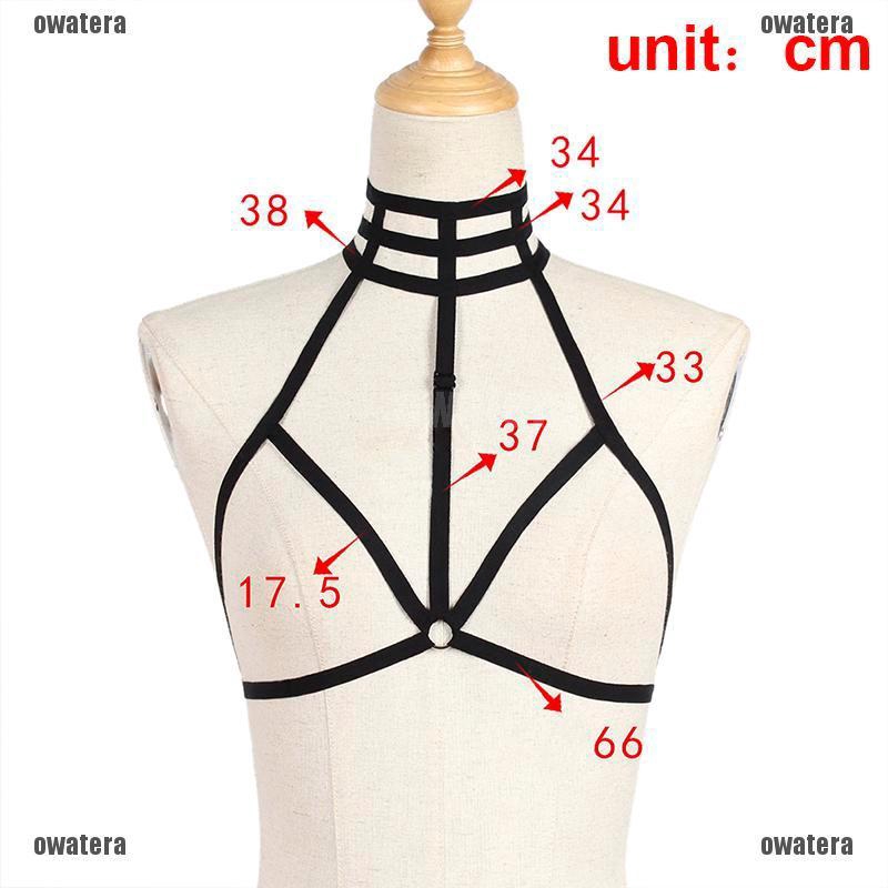 FREESHIP ĐƠN 99K_ Sexy Elastic Bandage Goth Cage Bra Top Body Harness Cross Crop Strap Lingerie | BigBuy360 - bigbuy360.vn
