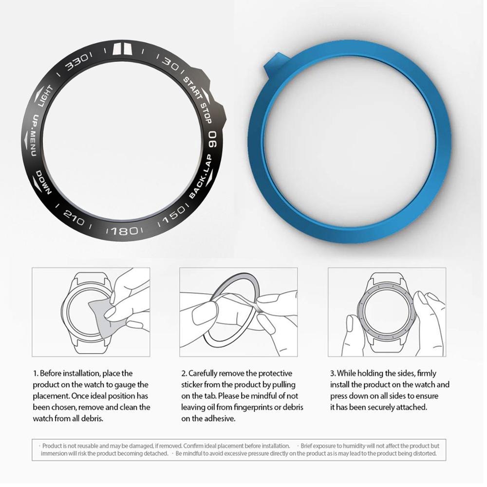 Ốp vòng bezel đồng hồ bằng thép không gỉ cho Garmin Fenix 5x 5xplus 3 3HR