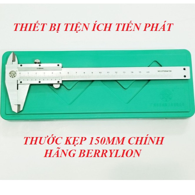 Thước Kẹp 150mm BERRYLION Cao Cấp Dung Sai 0.02mm (Chính Hãng)