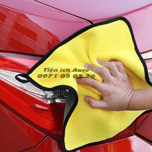 Khăn lau xe Microfiber Mềm Mịn Siêu Thấm Hút Nước Chuyên Dụng Lau Rửa Xe Hơi Ô Tô | tienich_auto