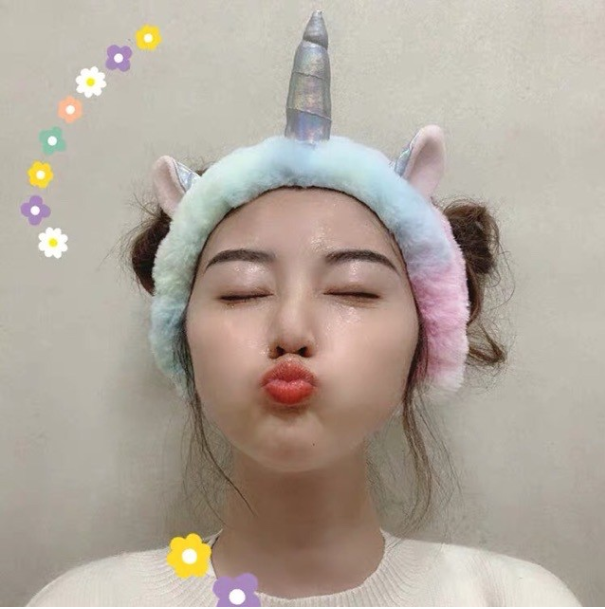 Băng đô cài tóc phong cách kỳ lân nhiều màu sắc dễ thương phong cách Hàn Quốc