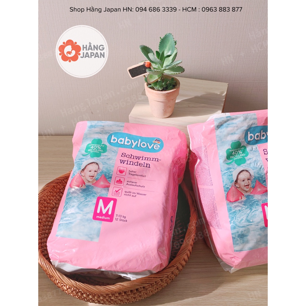 Bỉm bơi dán quần babylove đức cho bé đủ sz s m l từ 12-20kg - ảnh sản phẩm 5