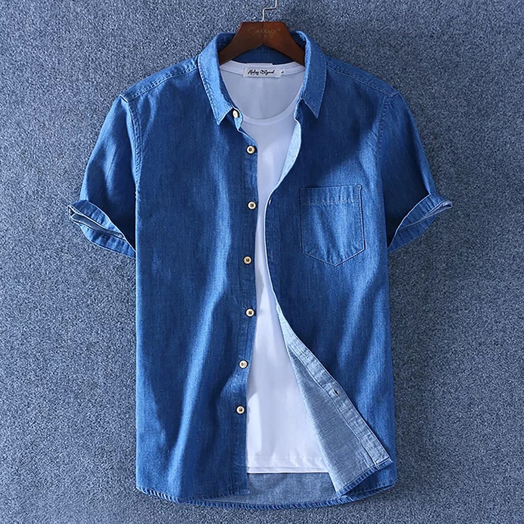 Hầu hết. Áo Sơ Mi DENIM/Quần JEANS Dày Dặn Vừa Vặn M L XL XL XXL Cho Nam