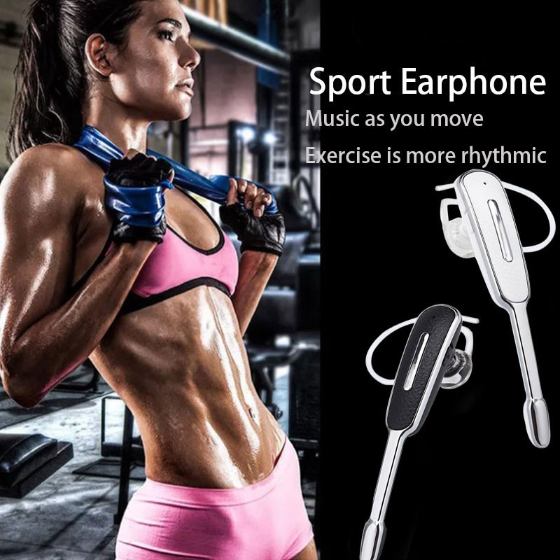 HM1000 Bluetooth Earphone Earloop Handsfree Business Sports Headset Stereo Auriculares With Mic For All Phone