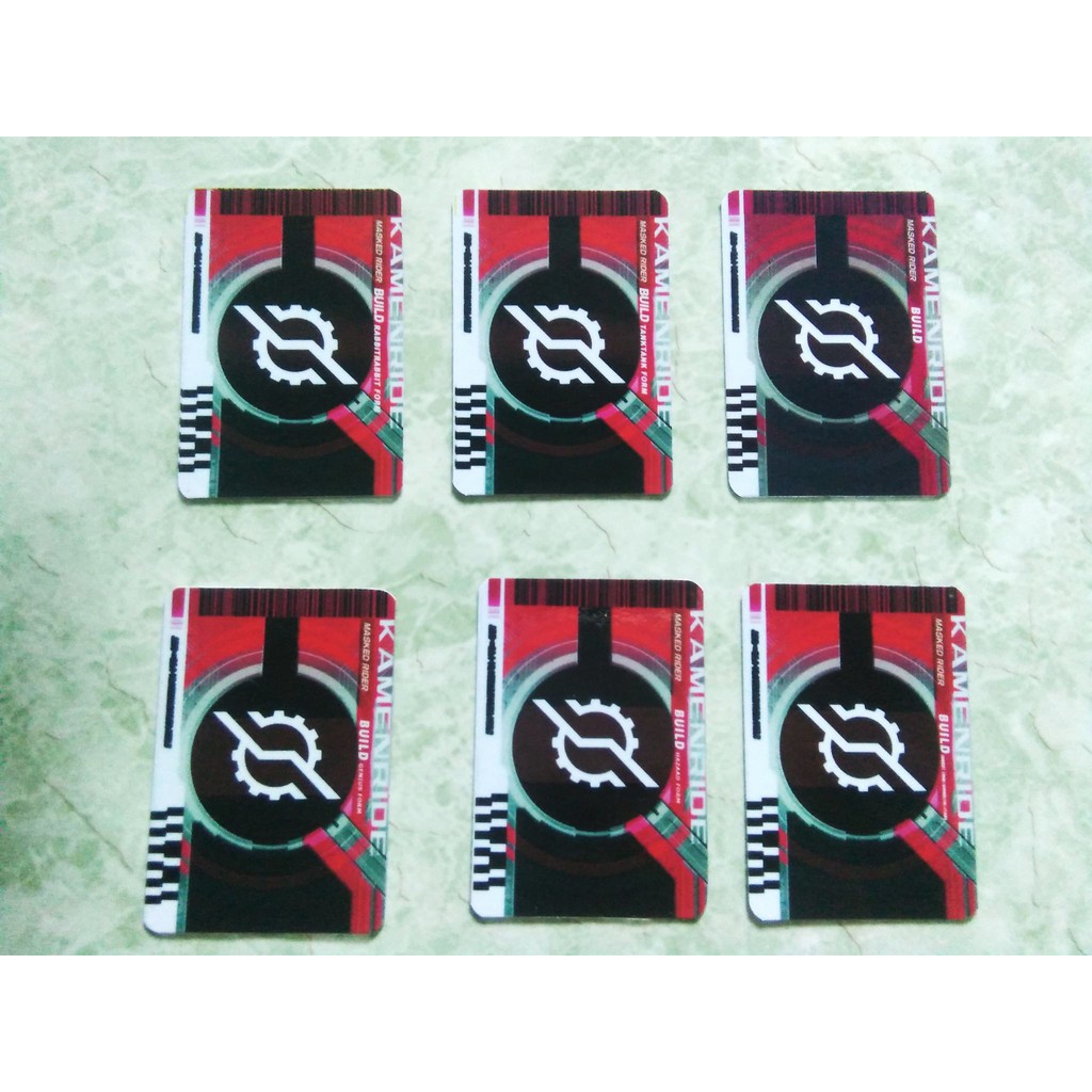 Full bộ thẻ Card Kamen Rider Build gồm 6 lá - KamiShop - Kamen Rider Card