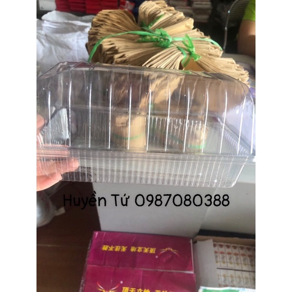 100 hộp nhựa H53 đựng bánh bao, đồ ăn, hoa quả dày dặn cứng cáp