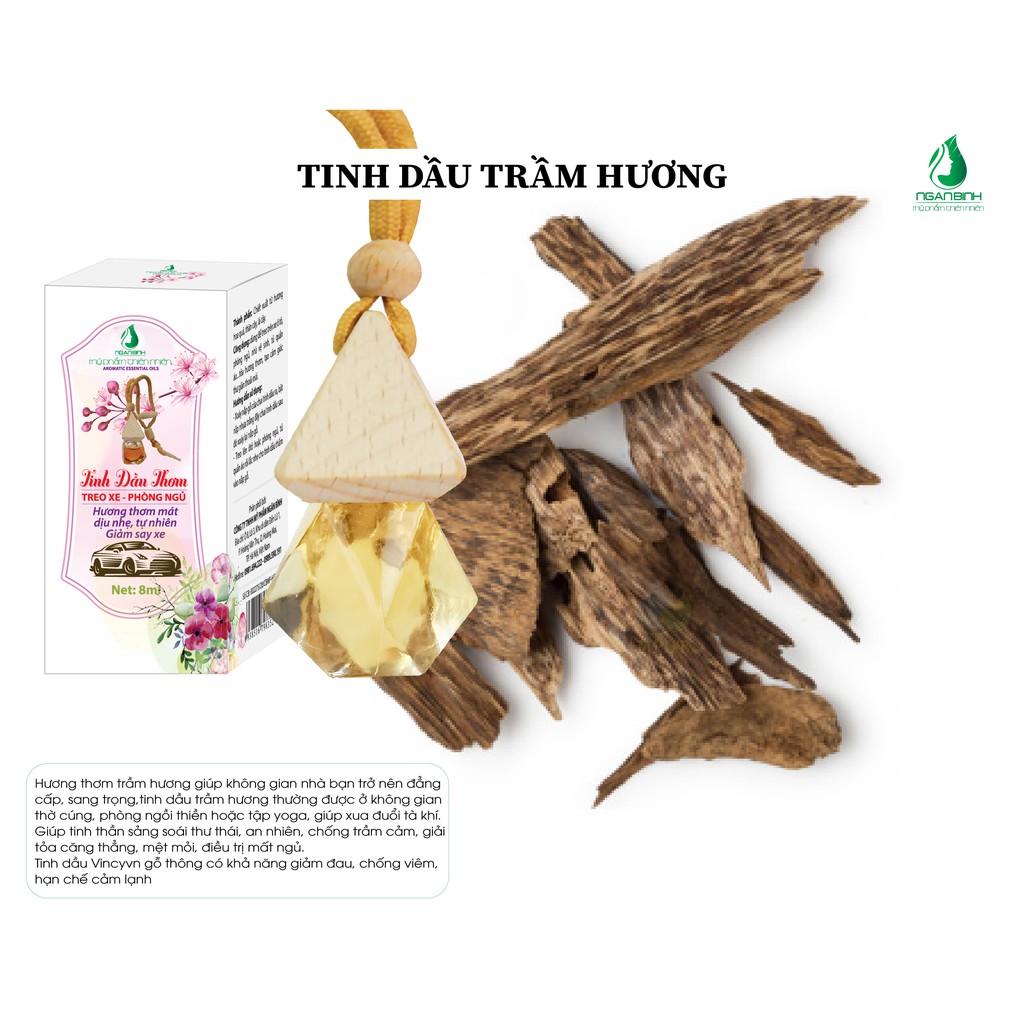 Tinh dầu Thơm Ngân Bình [Tinh dầu treo xe,phòng ngủ,wc,...]