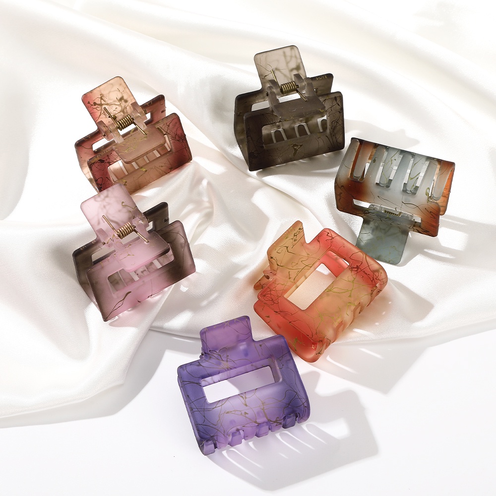 Haimeikang thời trang đơn giản kẹp tóc nhựa tính khí phụ kiện tóc phụ nữ