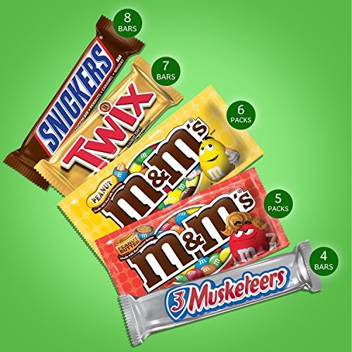 Kẹo Socola M&M Mars Chocolate Full Size Hộp 30 Gói, 1.5KG Gồm 5 Loại Của Mỹ BKMM0005 - CALISHOP