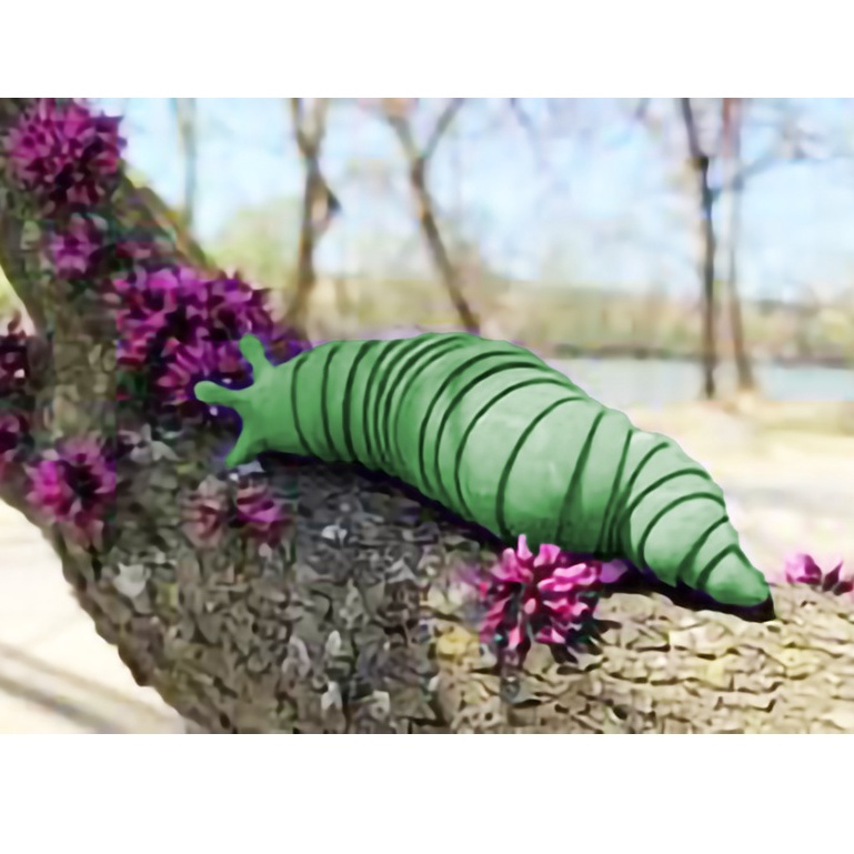 Bé sên - giống sâu đồ chơi linh hoạt xả stress trang trí bàn - IN3D.INDINI