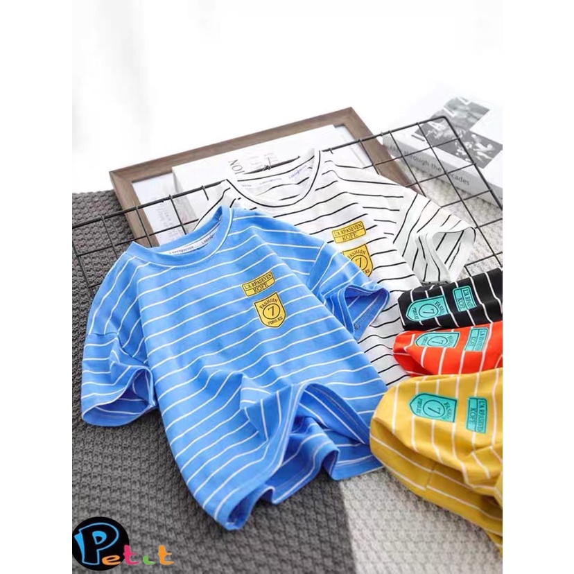 ÁO THUN SỌC SỐ 7 CHO BÉ TRAI