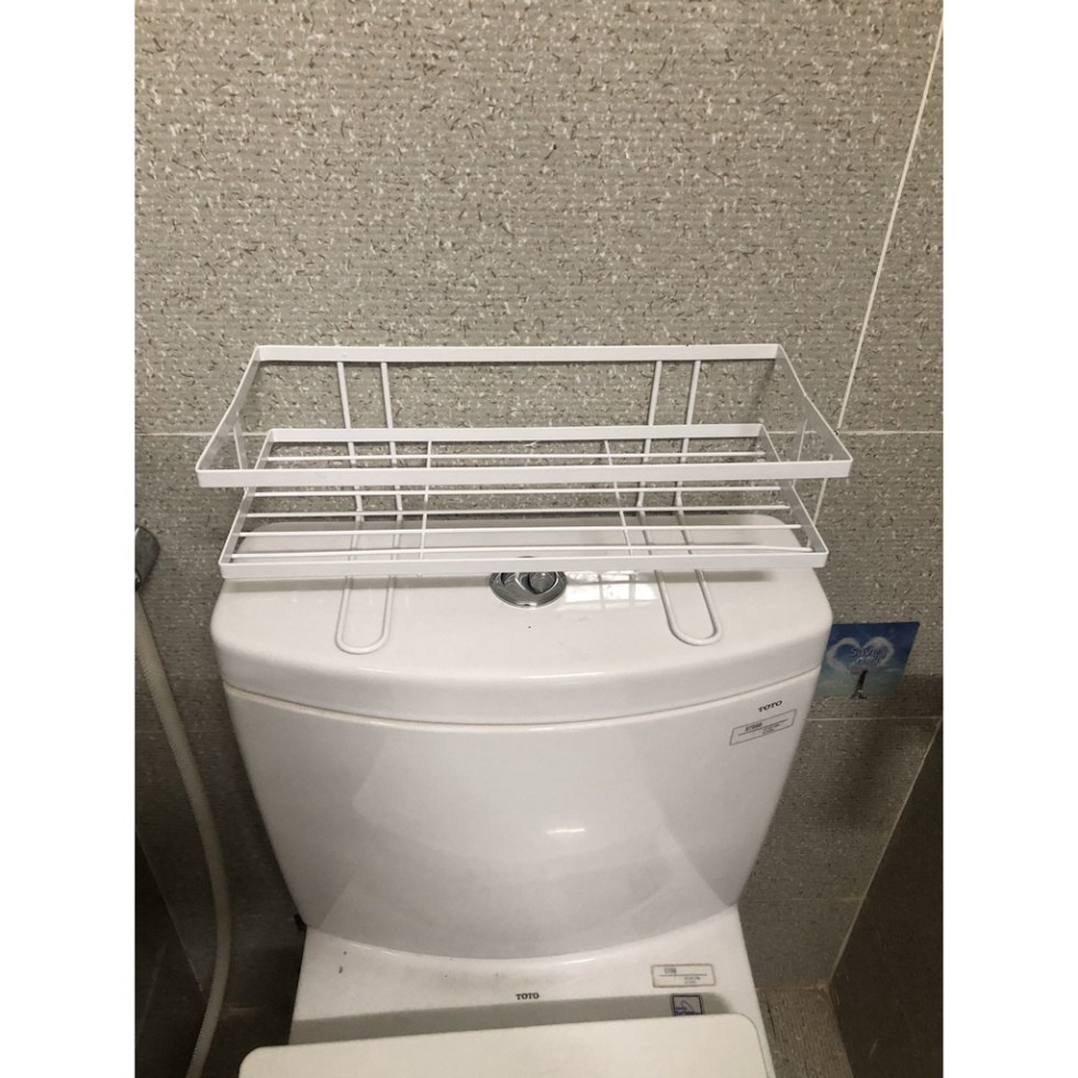 Kệ để đồ toilet thông minh Kệ để đồ phòng tắm phòng vệ sinh dán tường không cần khoan đục