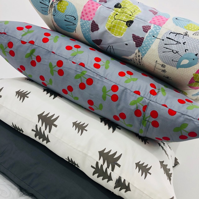 Vỏ gối đầu vải Cotton Thô lụa hàn cao cấp