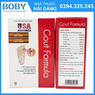 Gout Formula - Hỗ trợ điều trị bệnh Gút (Lọ 60 viên)
