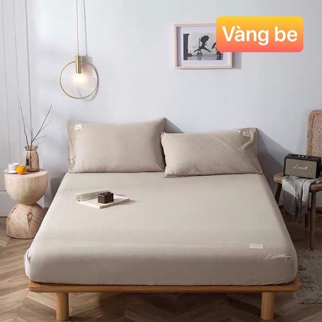 Bộ cotton tici 3 món ga gối - cotton hoạt tính Sheen bedding (đủ màu) | BigBuy360 - bigbuy360.vn