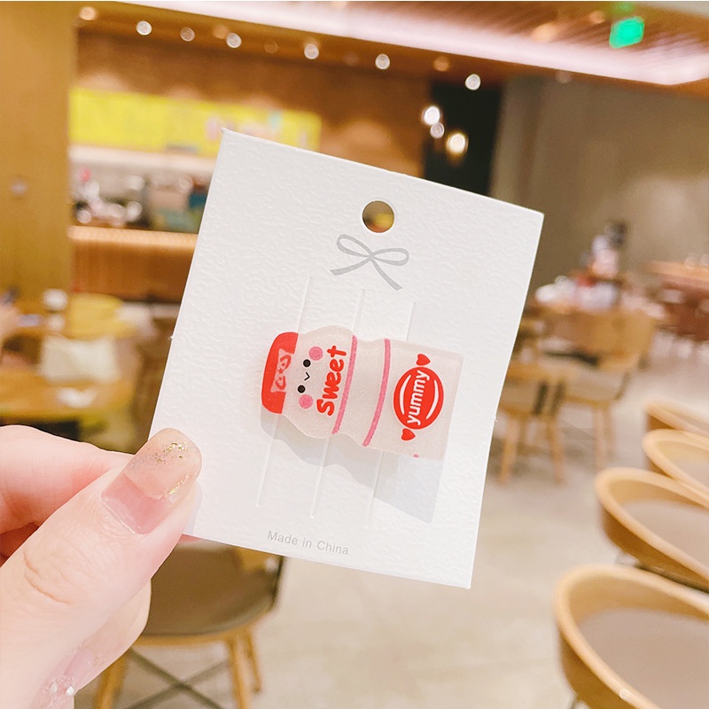 Kẹp tóc hình nước ngọt đáng yêu thời trang Hàn Quốc cho nữ