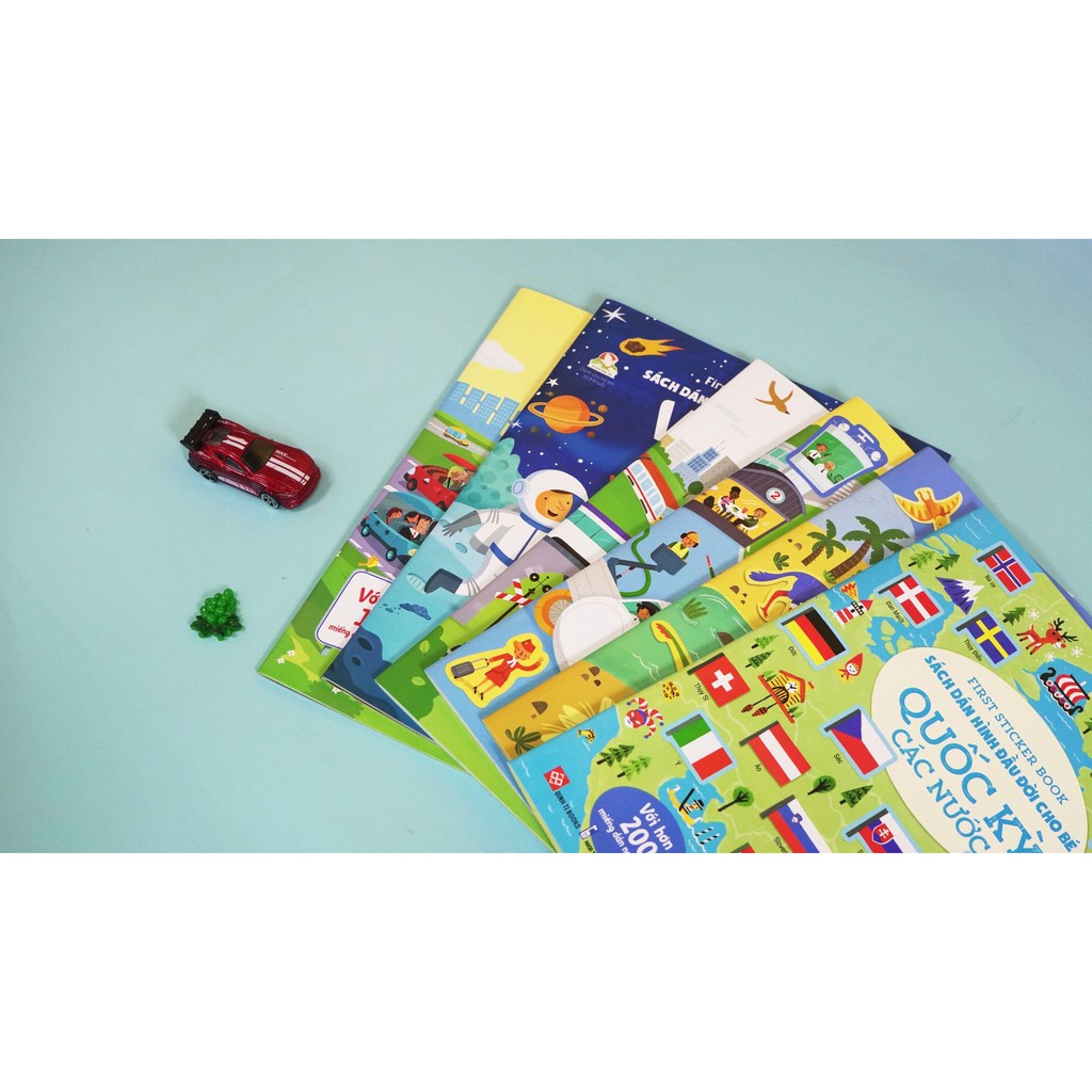 Sách dán hình đầu đời cho bé- Bộ 6 quyển First sticker book