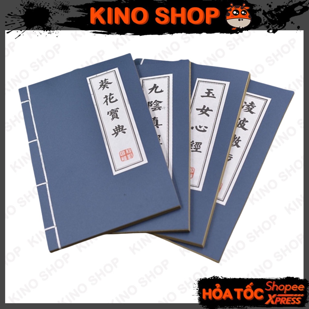Sổ tay kungfu kiếm hiệp bí kíp võ lâm giấy vàng dày KinoShop