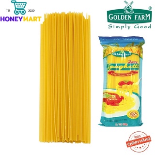 Mì spaghetti golden farm 500g có túi khóa honeymart